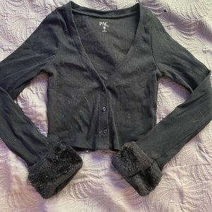 Pacsun Size XS Long sleeve tight fit crop tee